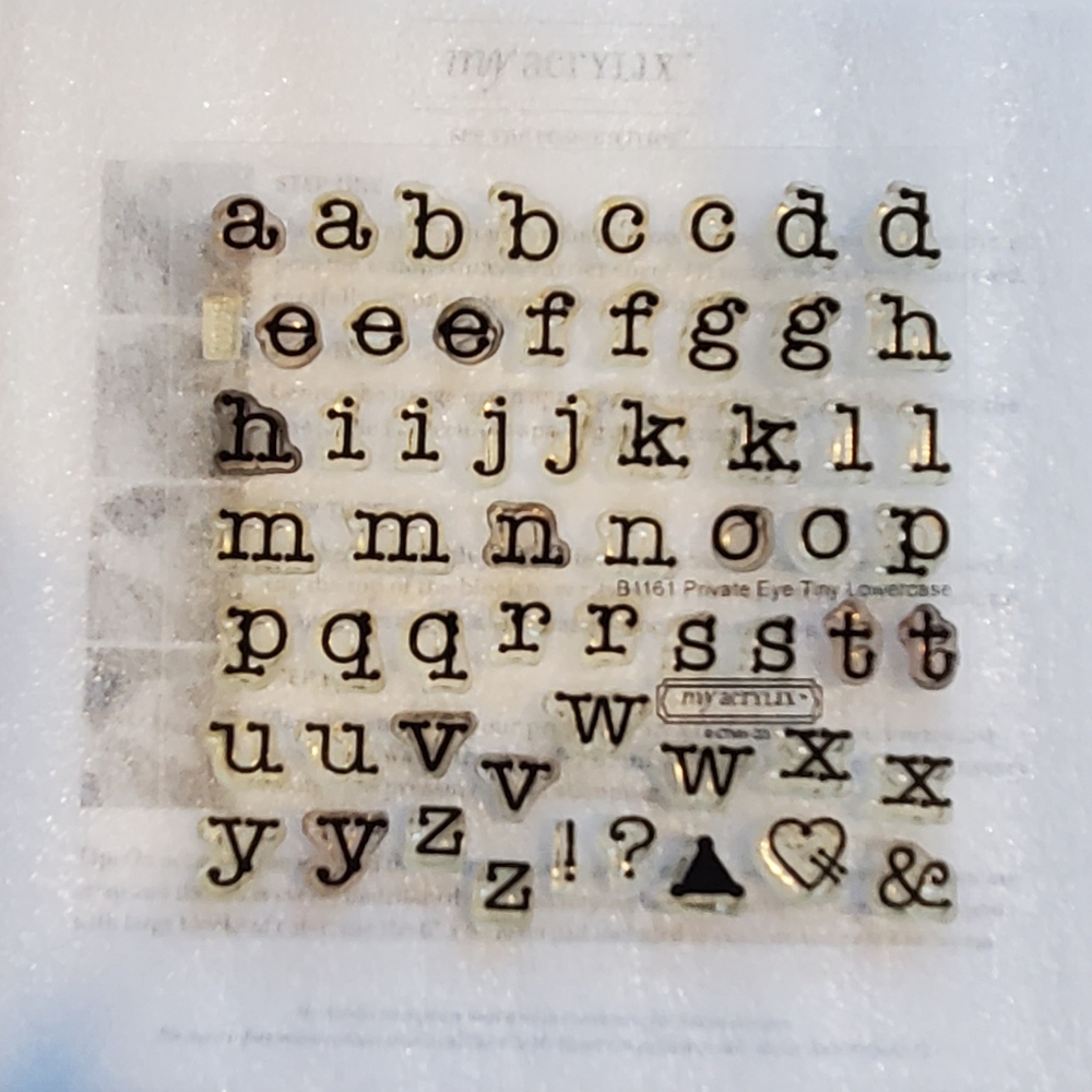 Close To My Heart Private Eye Tiny Lowercase B1161